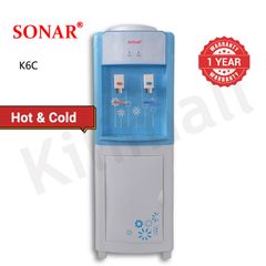 Sonar Hot and Cold Water Dispenser Household Applicance K6C White and Blue as picture