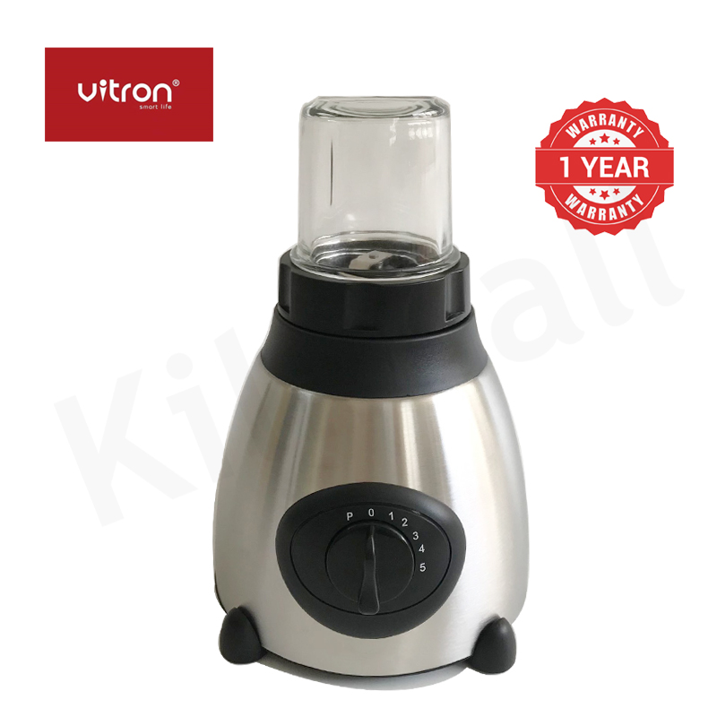 Vitron 1.5L Multifunctional 2 In 1 Blender VB-Y66 Powerful 4 Speed Motor Countertop Blender with Grinding Machine and Coffee Mill Fruit Juicer with 5 Cupjar and Super Sharp Stainless Steel Blades