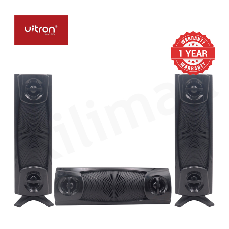 Vitron 3.1CH V645 X-Bass Home Theatre System AC/DC Bluetooth Woofer Speaker System Subwoofer Home Audilo System USB SD MP3 FM Radio 10000W