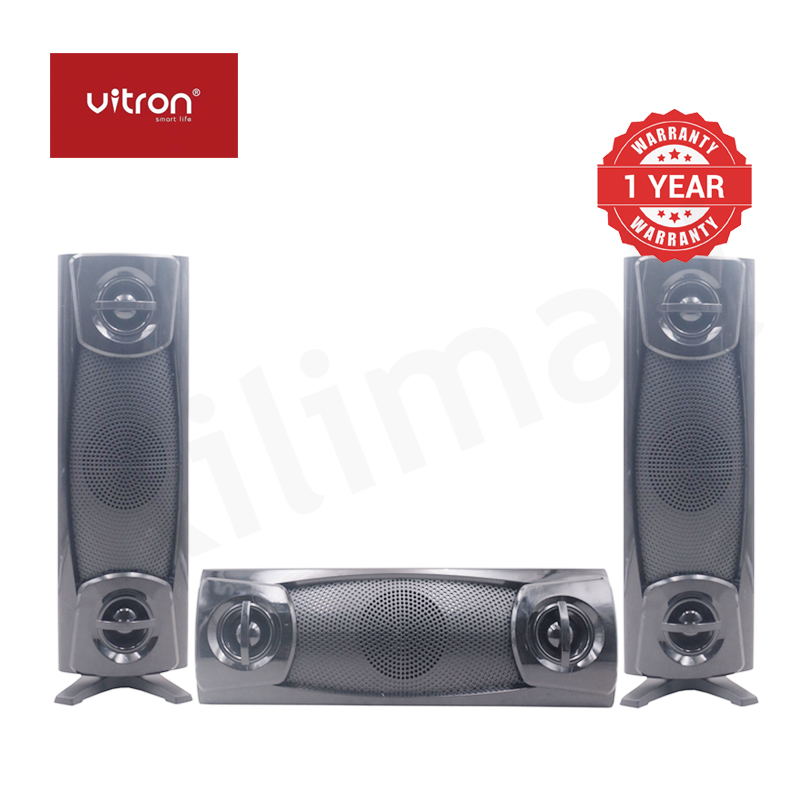 Vitron 3.1CH V646 X-Bass Home Theatre System AC/DC Bluetooth Woofer Speaker System Subwoofer Home Audilo System USB SD MP3 FM Radio 10000W