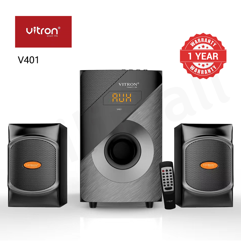 Vitron 2.1CH Multimedia Bluetooth Woofer Home Audio System Speaker System AC/DC Subwoofer 5000W with Remote Control V401