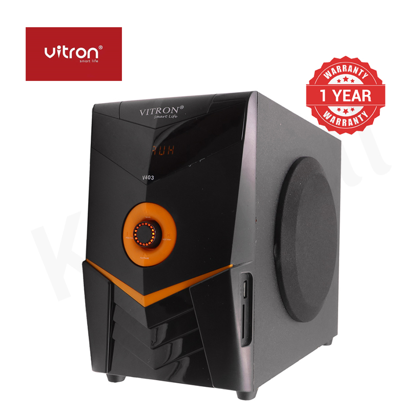 Vitron 2.1CH Multimedia Bluetooth Woofer Home Audio System Speaker System AC/DC Subwoofer 5000W with Remote Control V403