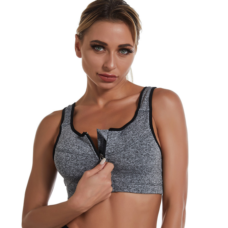 Women Sports Bras Large Size Gathered Without Steel Ring Running