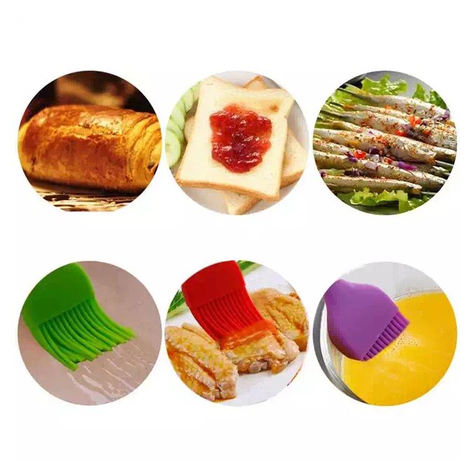 1PCS Silicone BBQ Oil Brush Basting Brush DIY Cake Bread Butter Baking  Brushes Kitchen Cooking Barbecue Accessories BBQ Tools