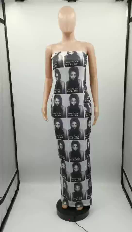 ladies dresses ladies dress dresses for women Dresses Women's Clothes New European and American women's fashion sexy print dress with breasts