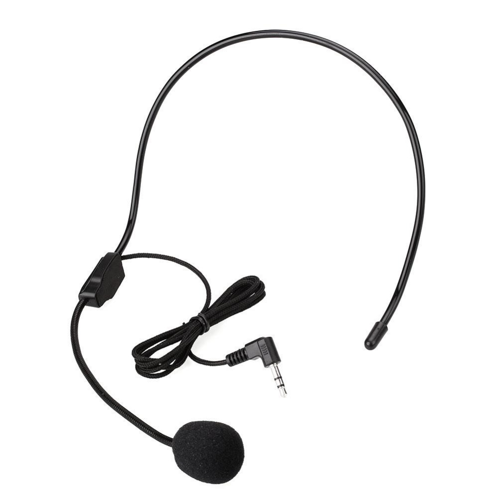 3.5MM Wired Headworn Metal Microfono Microphone Voice Amplifier Loudspeaker Megaphone