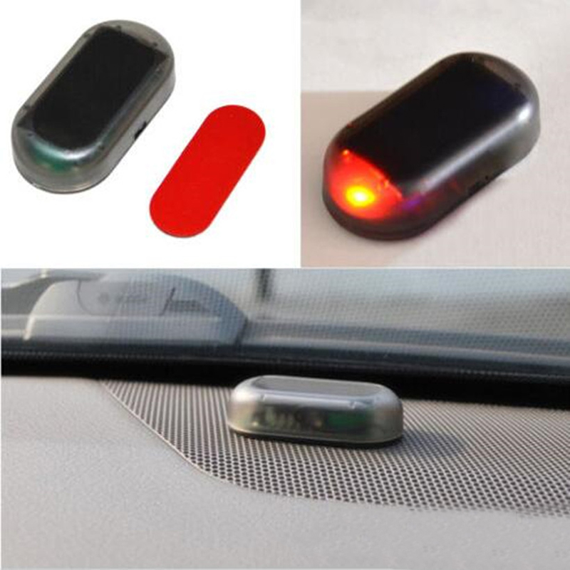 Car Fake Solar Power Alarm Lamp Security System Warning Theft Flash Blinking