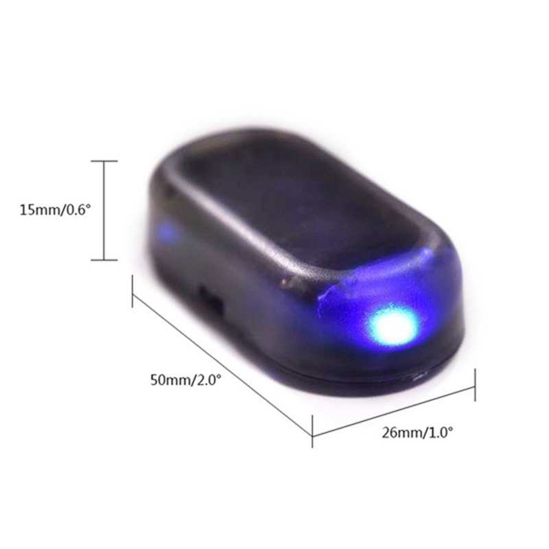 Car Fake Solar Power Alarm Lamp Security System Warning Theft Flash Blinking