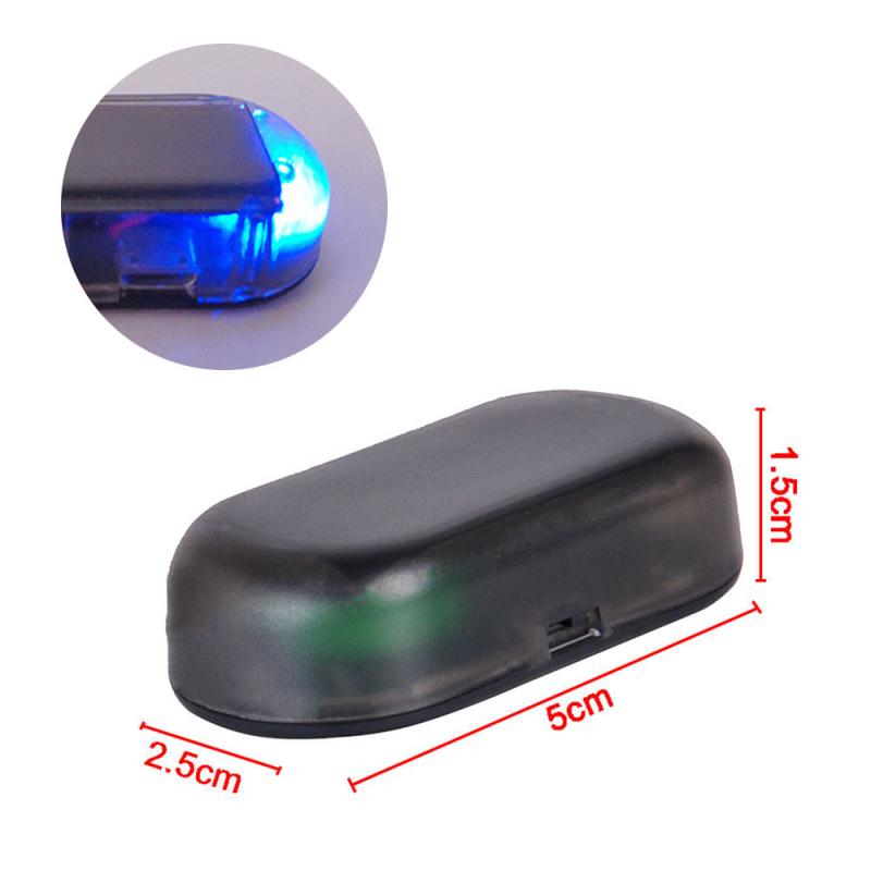 Car Fake Solar Power Alarm Lamp Security System Warning Theft Flash Blinking