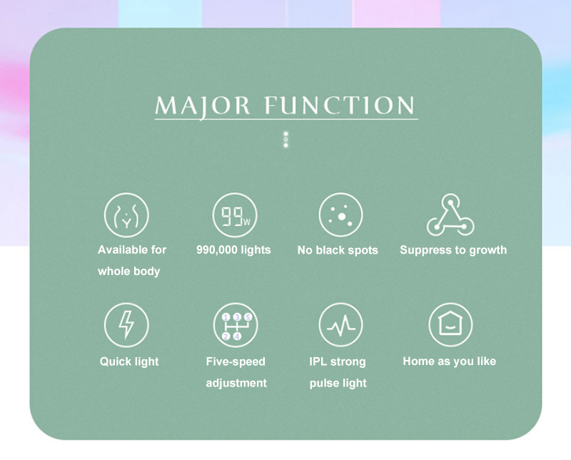 Professional Laser Hair Removal Machine 990000 Flashes Portable For Women Pulsed Light Permanen