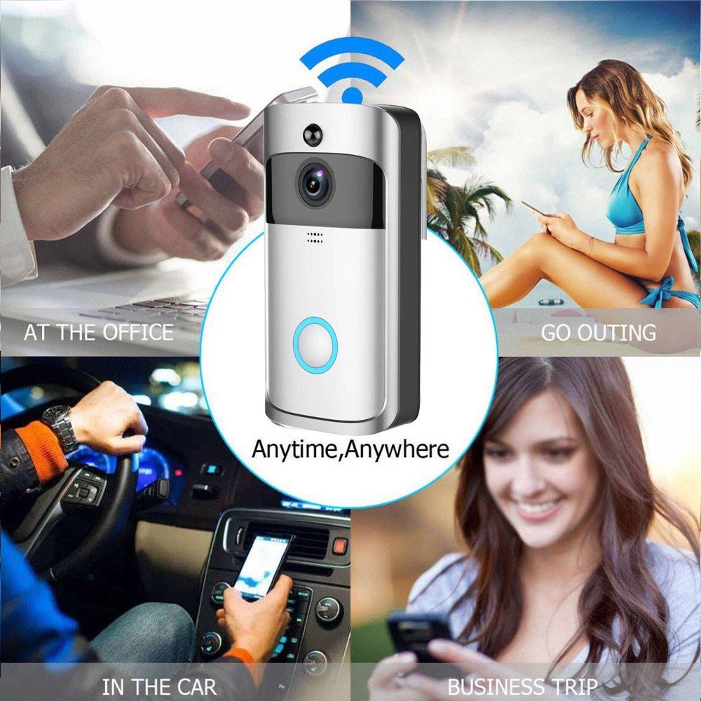 Smart Doorbell Camera Wifi Wireless Call Intercom Video-Eye for Apartments Door Bell Ring for Phone