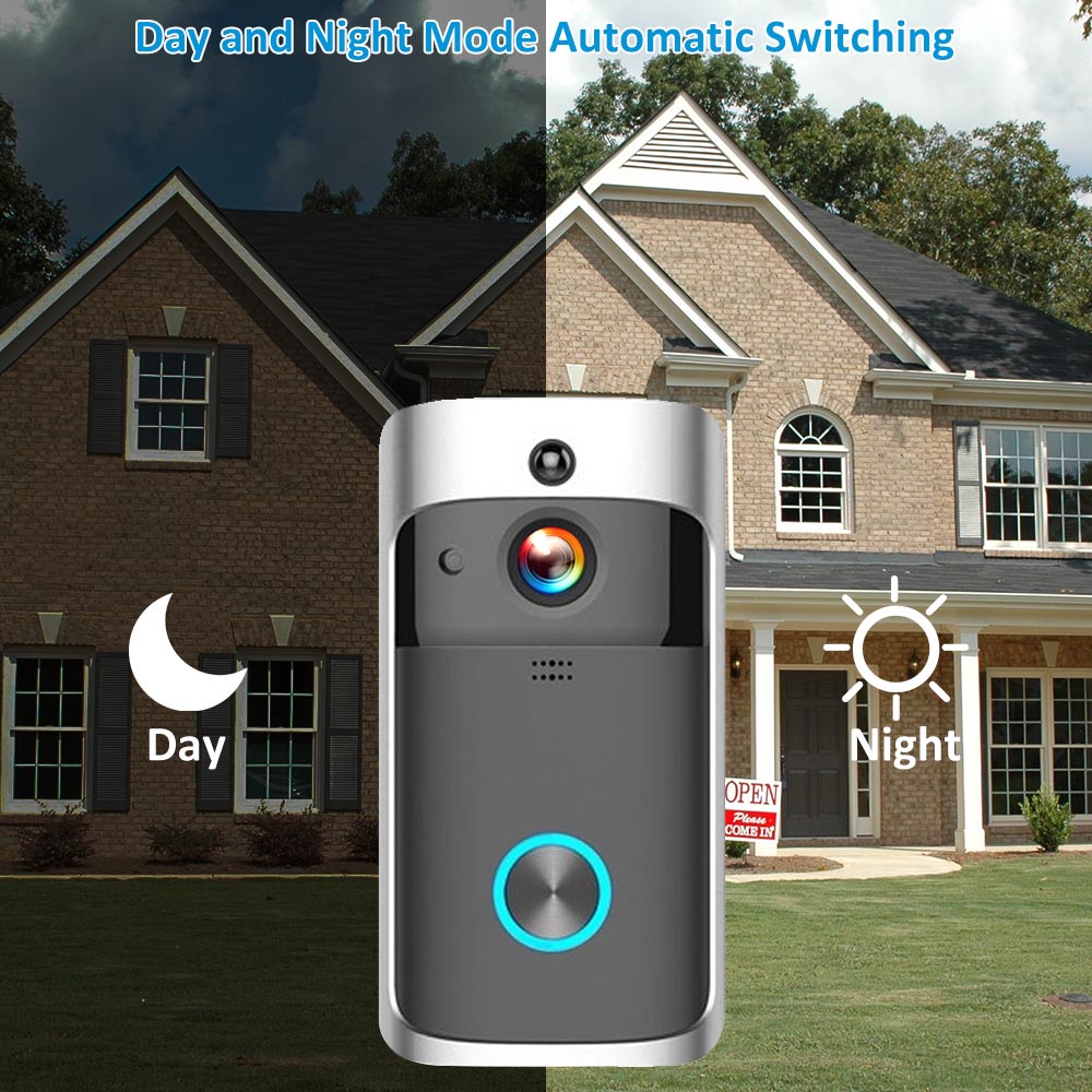 Smart Doorbell Camera Wifi Wireless Call Intercom Video-Eye for Apartments Door Bell Ring for Phone