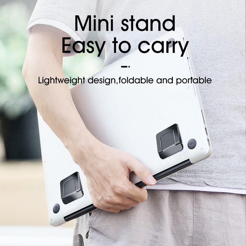 1 Pair Portable Invisible Laptop Stand Cooling Pad For Notebook Mobile Phone Universal