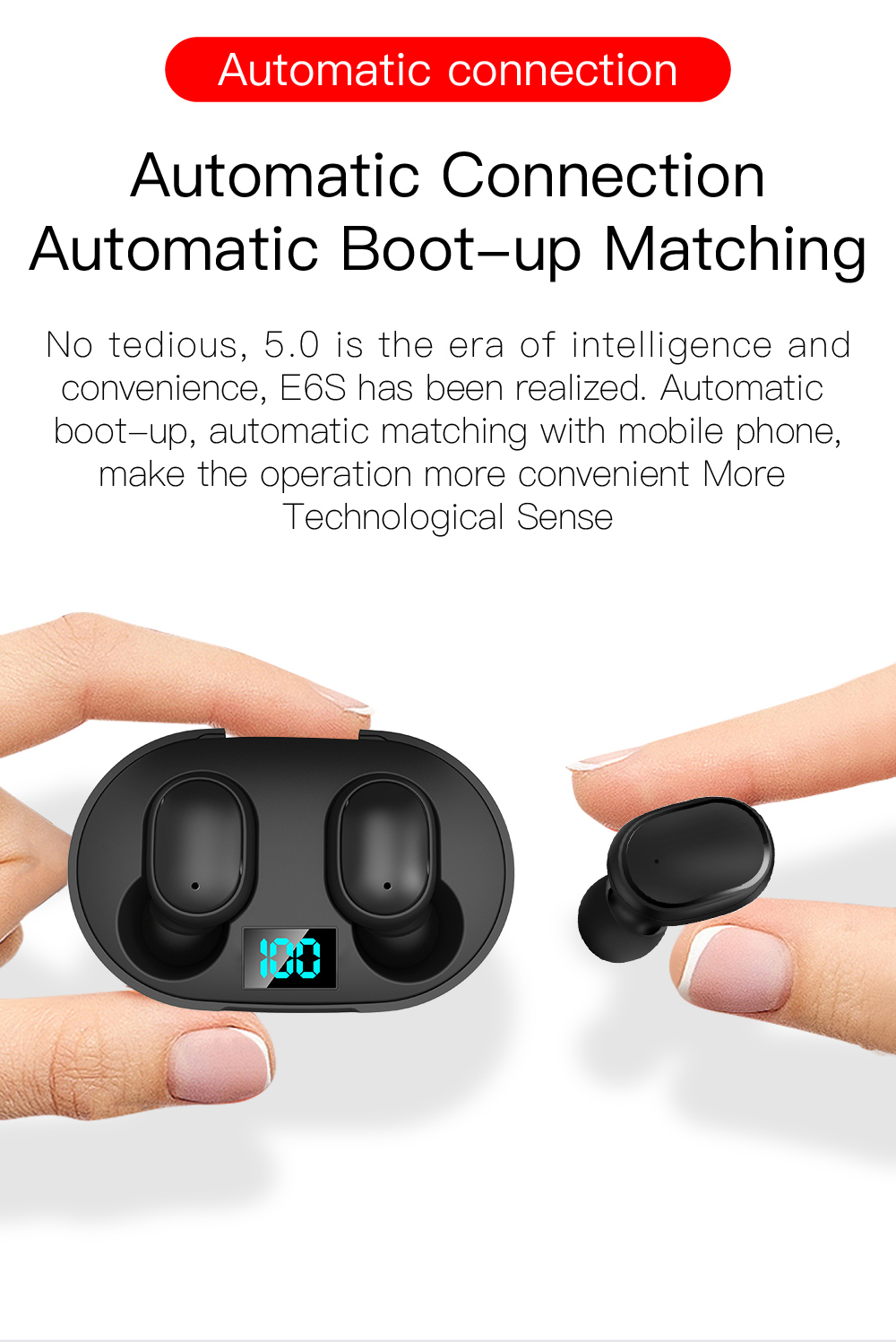 Bluetooth 5.0 Headphones Stereo True Wireless Earbuds In Ear Handsfree Earphones sports headset
