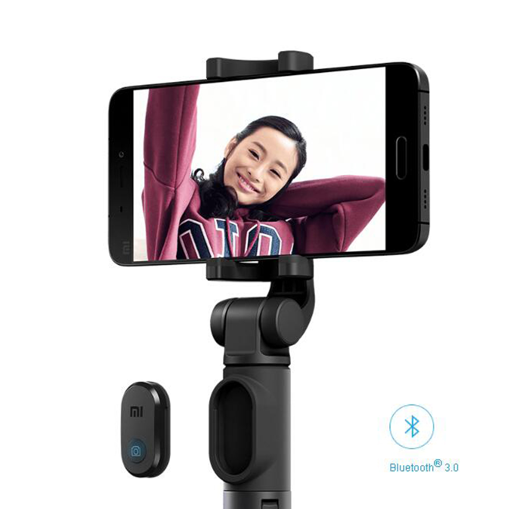 Foldable Tripod Monopod Selfie Stick Bluetooth With Wireless Button Shutter Selfie Stick