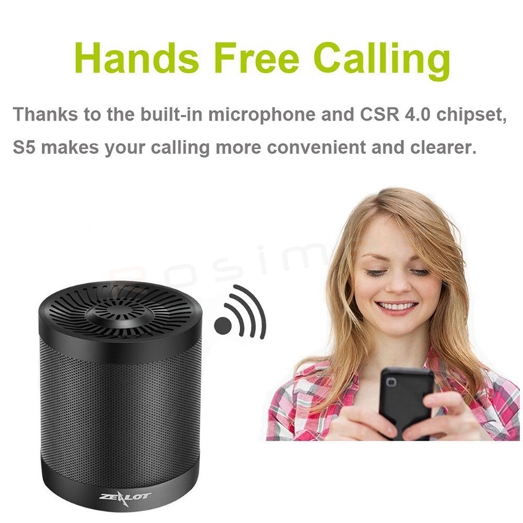 Wireless Subwoofer Super Bass Stereo USB TF Card Play S5 Portable Bluetooth Speaker Column