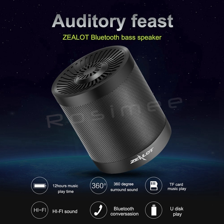 Wireless Subwoofer Super Bass Stereo USB TF Card Play S5 Portable Bluetooth Speaker Column
