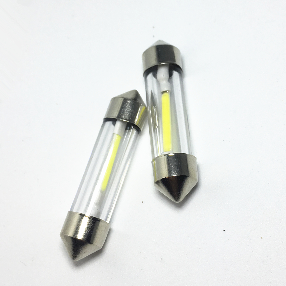 2PCS Interior Car Light Festoon 31mm 36mm 39mm 41mm C10W c5w LED White Lamps Auto Lights SMD