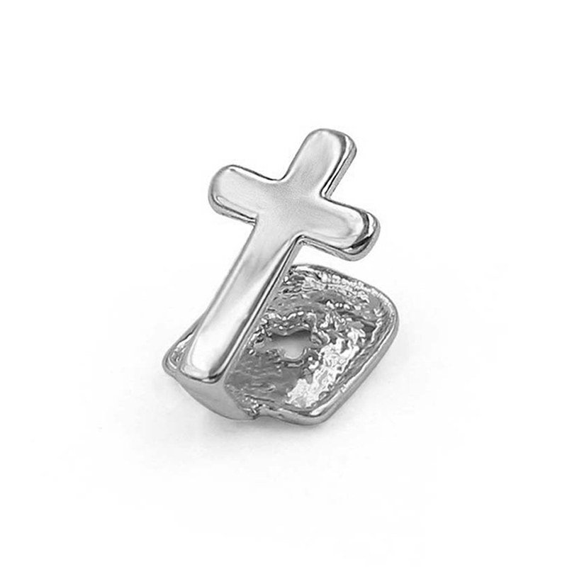 Punk Dental Grills Single Rock Rapper Cross Grills Tooth Cap Teeth Decor Hip Hop Dental Grills