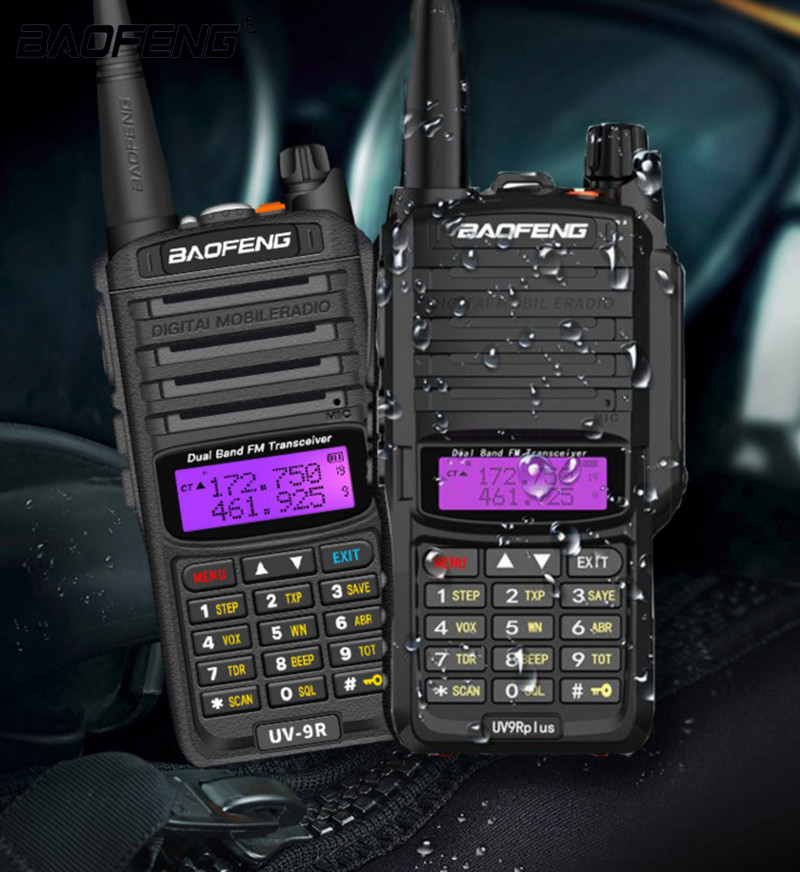 Waterproof IP67 Walkie Talkie High Power Two Way U/VHF Dual Band Ham CB Radio Portable Gift