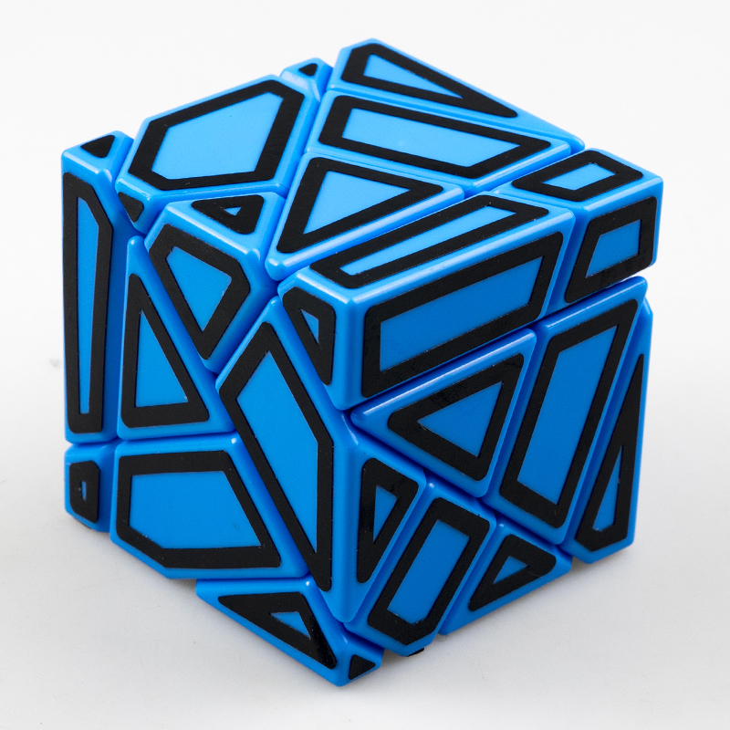 Fangcun Ghost Guimo Cube 3x3 Blue Strange-shape Cube Magic Cube Puzzle Hollow Sticker Speed Cube Educational Toys 3x3 Ghost Cube