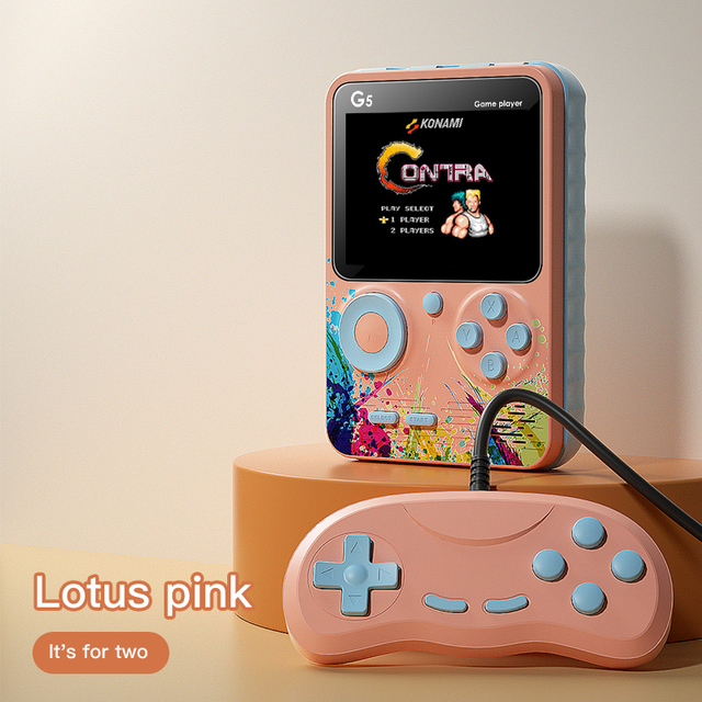 Video Game Consoles 500 Retro Games in 1 AV Out Two Player Gamepads  Rechargeable Battery Portable Game Players for Kids Gift