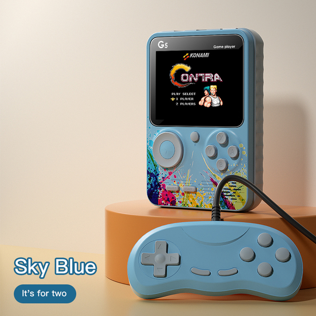 Video Game Consoles 500 Retro Games in 1 AV Out Two Player Gamepads  Rechargeable Battery Portable Game Players for Kids Gift