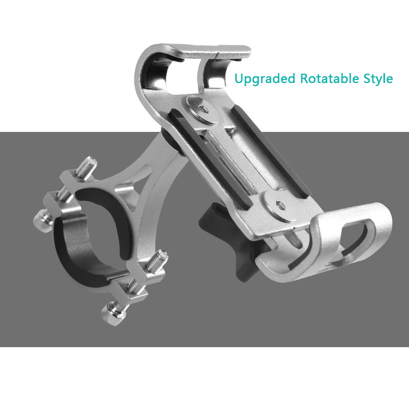 Metal Motorcycle Bike Phone Holder Aluminum Alloy Anti-slip Bracket GPS Clip Universal Bicycle Phone Stand for all Smartphones