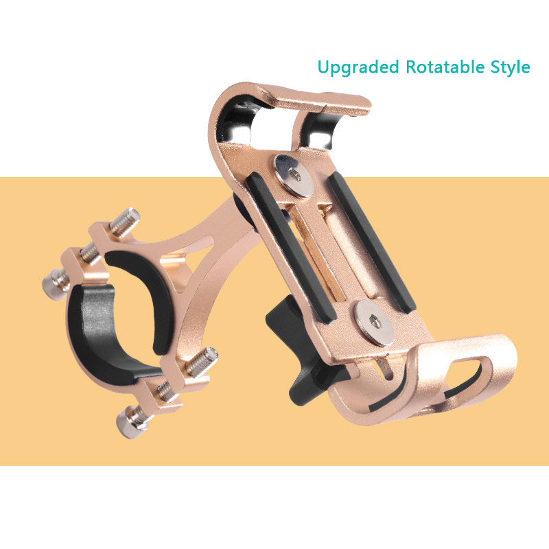 Metal Motorcycle Bike Phone Holder Aluminum Alloy Anti-slip Bracket GPS Clip Universal Bicycle Phone Stand for all Smartphones