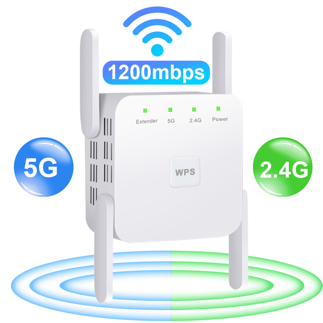 1200M Wireless Wifi Amplifier Home Wi-fi Signal Booster 2.4G Router Wi Fi Long Range Extender Internet AmplifierWiFi Repeater Wirel