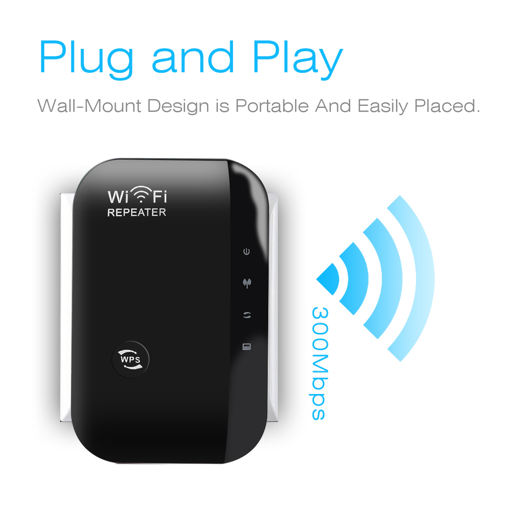 300mbps WIFI Router 802.11N/B/G Range Expander Signal Antennas Boosters Repeater Extend Amplifier Repeater US