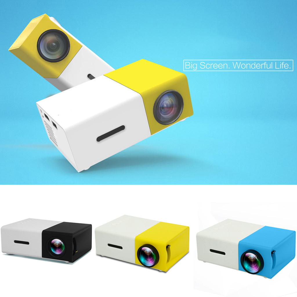 Mini Projector HD 1080P 600 Lumens LCD Movie Video Home Theater Room Media Player Smart Phone Beamer Hot