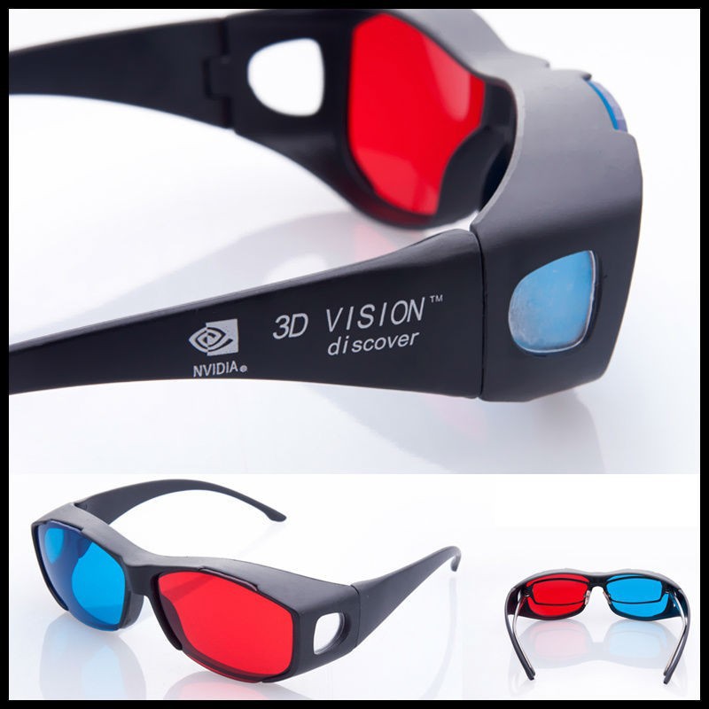 3D glasses/Red Blue Cyan 3D glasses Anaglyph 3D Plastic glasses for PC