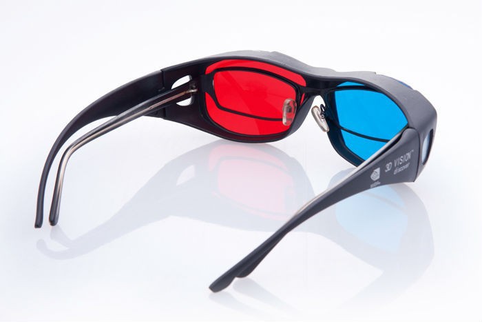3D glasses/Red Blue Cyan 3D glasses Anaglyph 3D Plastic glasses for PC