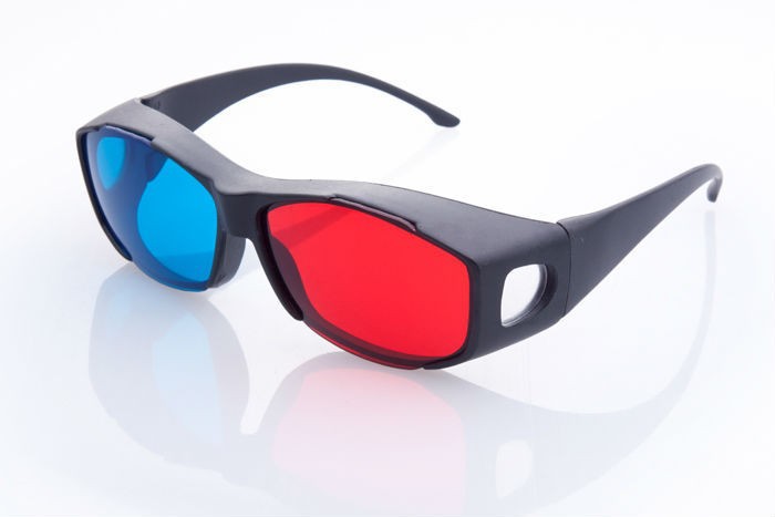 3D glasses/Red Blue Cyan 3D glasses Anaglyph 3D Plastic glasses for PC