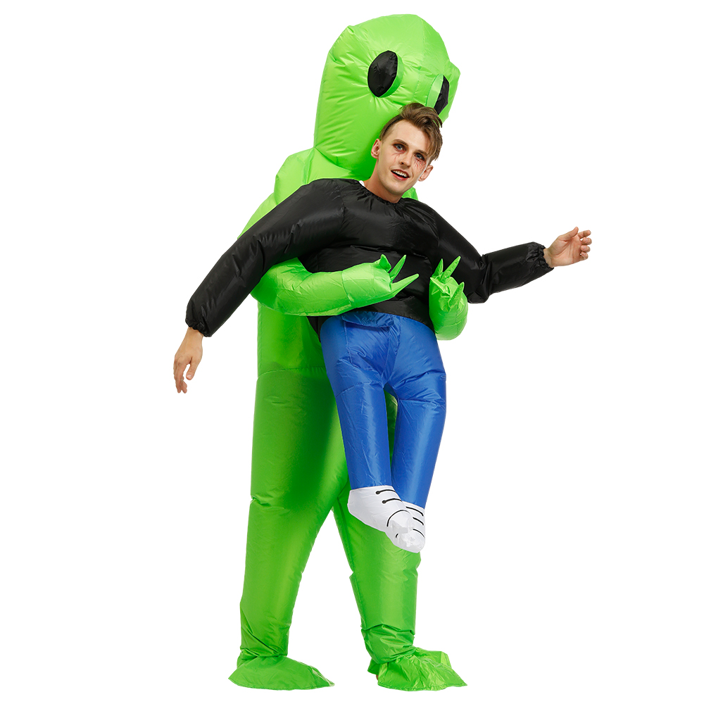 Adult Kids Alien Inflatable Costume Boys Girl Party Cosplay Costume Funny Suit Anime Fancy Dress Halloween Costume For Man Woman