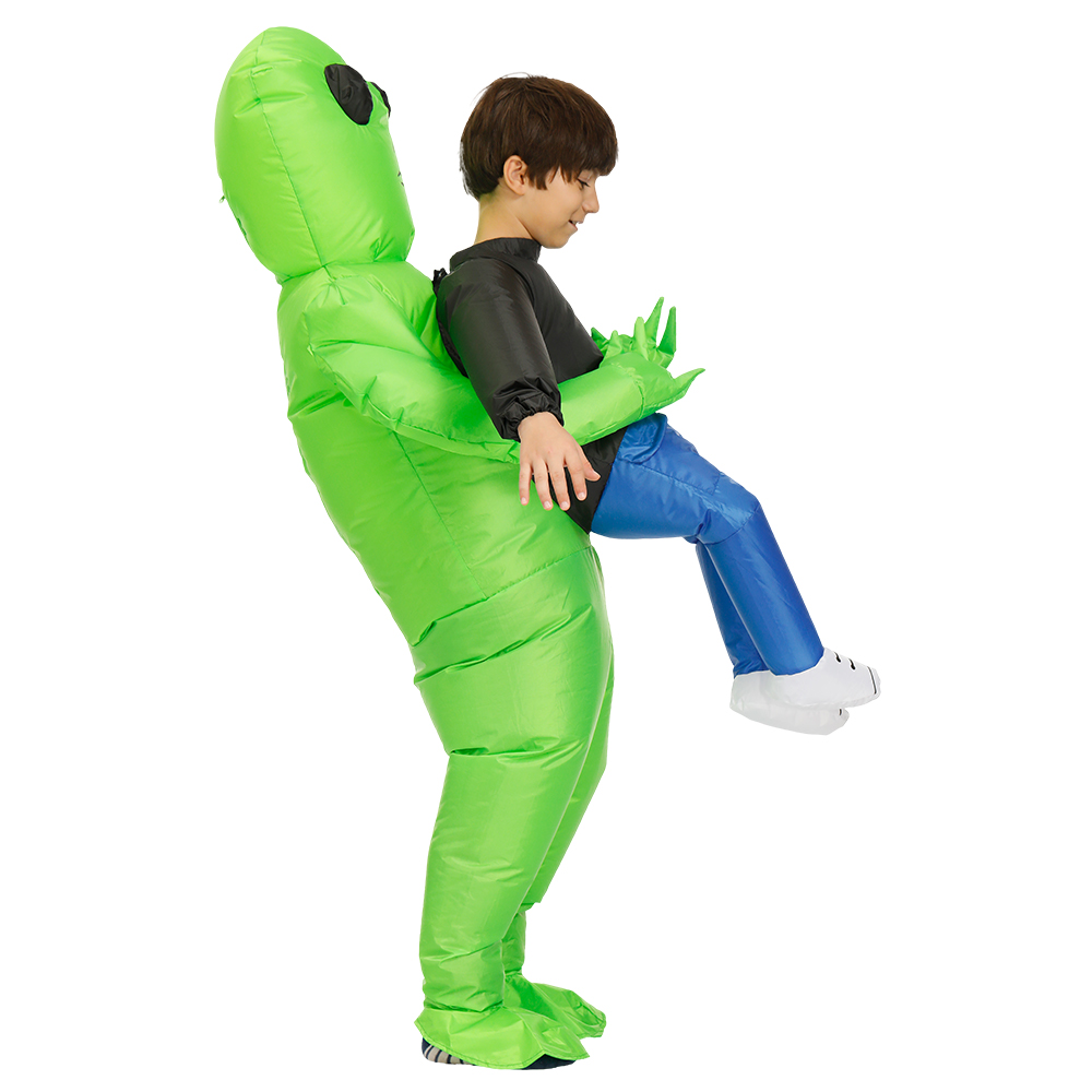 Adult Kids Alien Inflatable Costume Boys Girl Party Cosplay Costume Funny Suit Anime Fancy Dress Halloween Costume For Man Woman