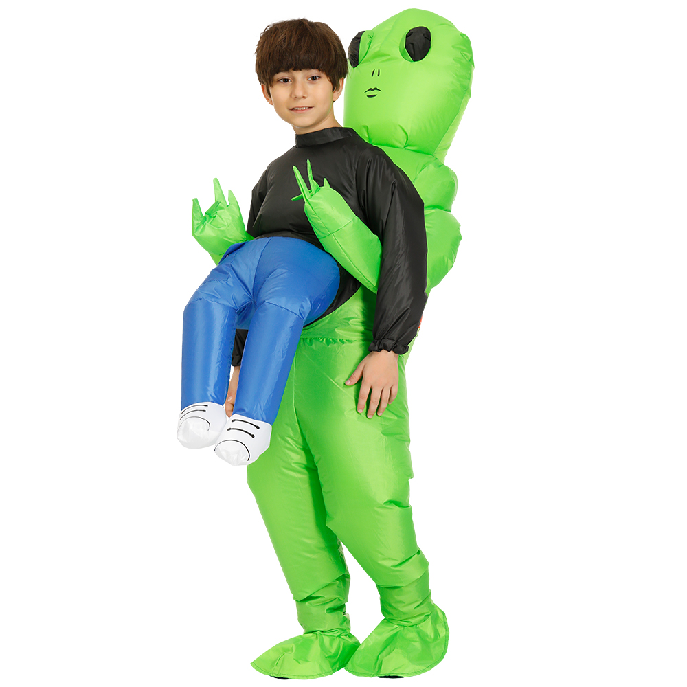 Adult Kids Alien Inflatable Costume Boys Girl Party Cosplay Costume Funny Suit Anime Fancy Dress Halloween Costume For Man Woman
