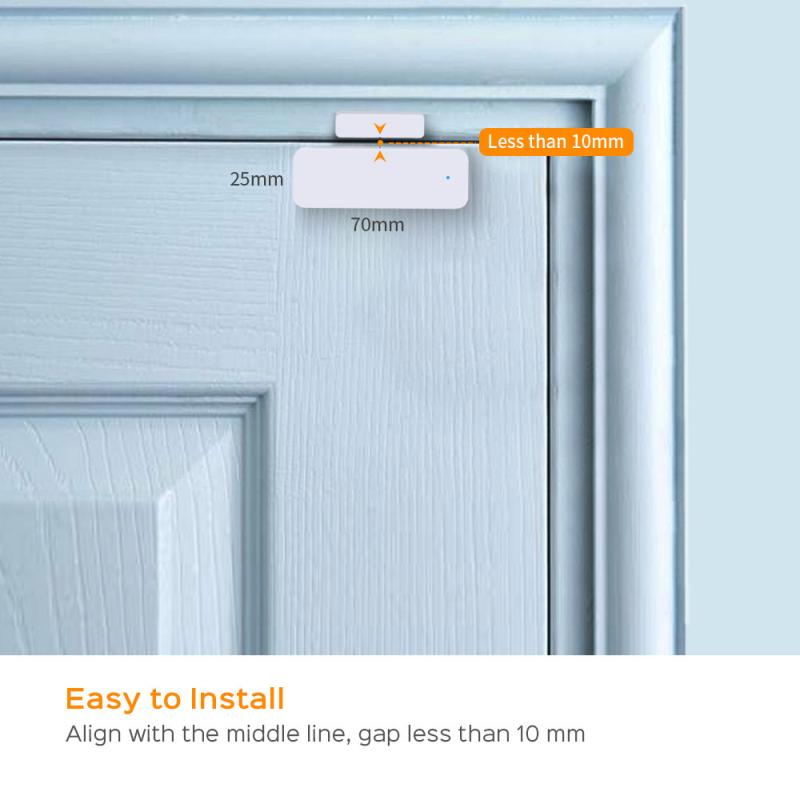 Tuya WiFi Door Sensor Smart Door Open/Closed Magnetic Alarm Detectors Smartlife APP  Window Sensor Work With Alexa Google Home