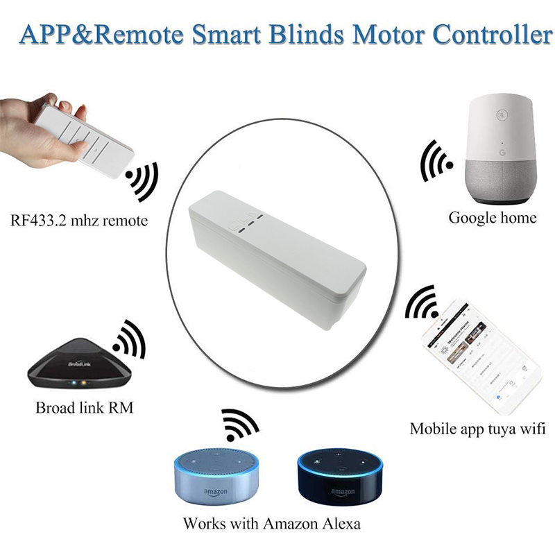 Tuya Smart Roller Shade Driver DIY Roller Shutter Motor APP Voice Control Shade Shutter Drive Motor Work With Alexa Google Home