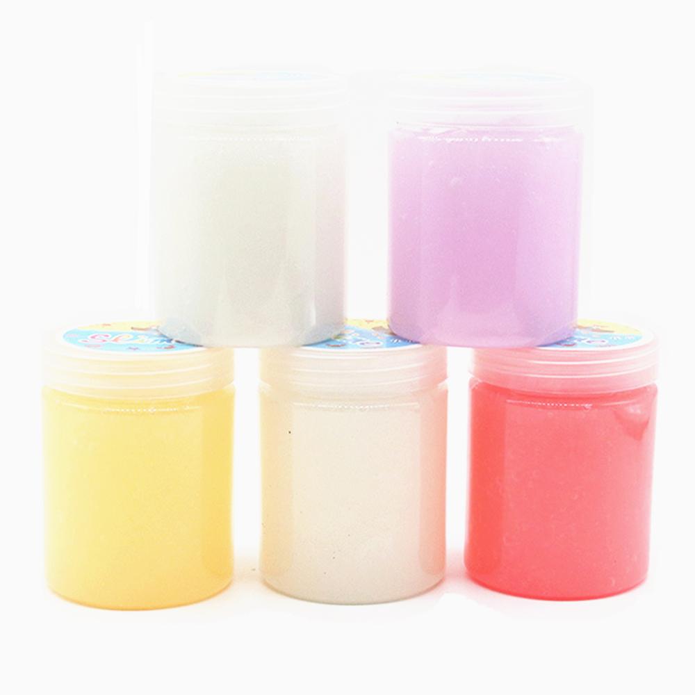 180ml Crystal Jelly Glow In The Dark Slime DIY Modeling Polymer Fluffy Clay Dynamic Sand Plasticine For Kids Toys