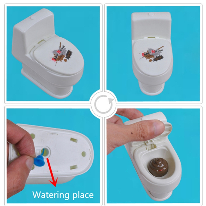 Spray Water Toilet Closestool Vent Jokes Gags Pranks Maker Trick Fun Novelty Funny Gadgets
