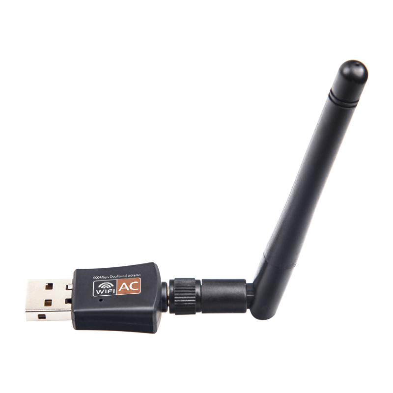 Wifi Adapter 600Mbps Dual Band 2.4G/5.8G Wireless Network Adapter 802.11ac USB Wifi Adapter For Desktop/Laptop/PC