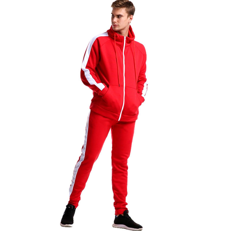 New style clothing zipper men's cardigan hooded sweater sports suit casual hoodie