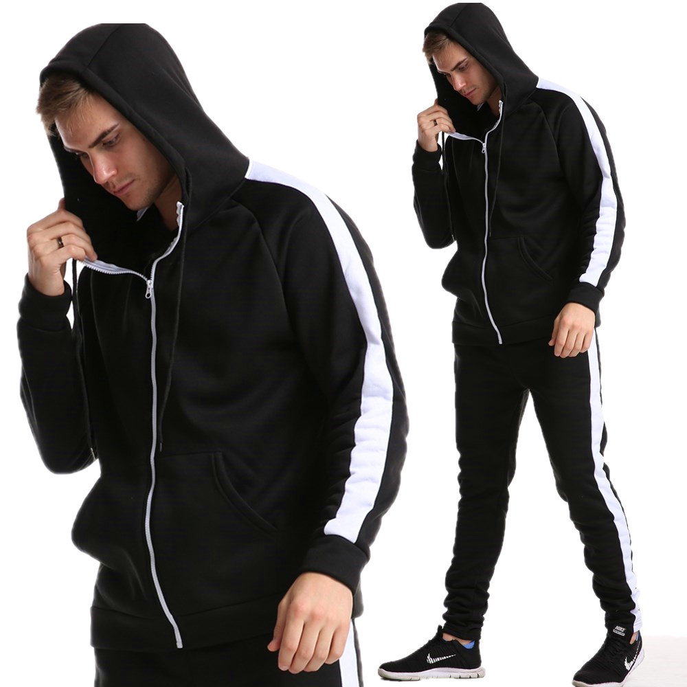 New style clothing zipper men's cardigan hooded sweater sports suit casual hoodie