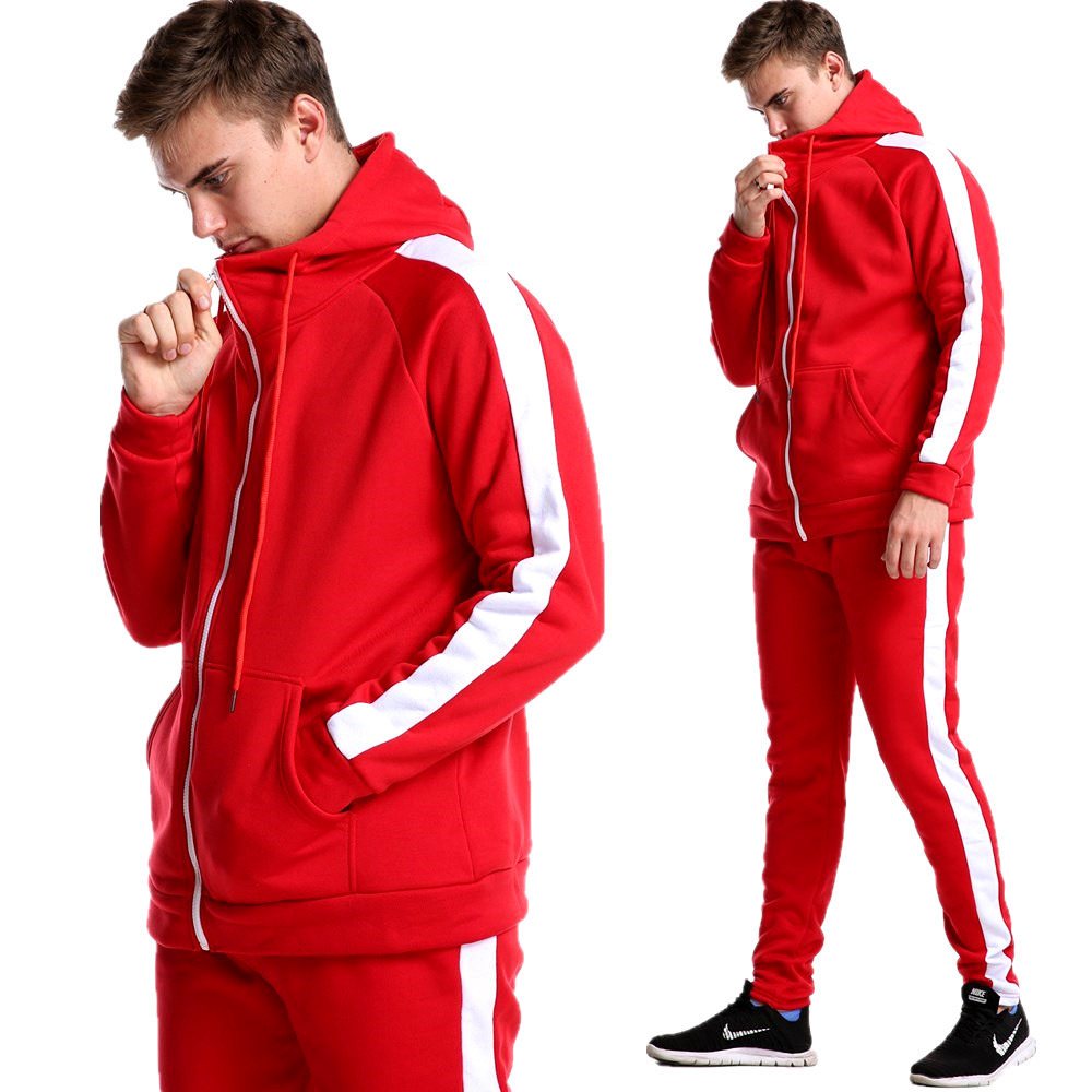 New style clothing zipper men's cardigan hooded sweater sports suit casual hoodie