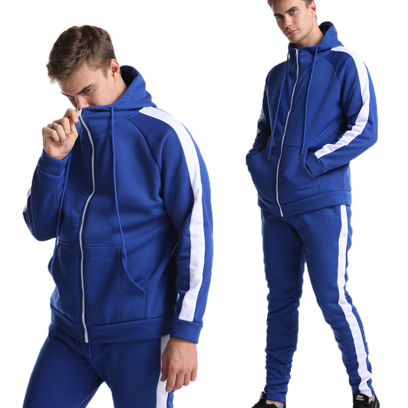 New style clothing zipper men's cardigan hooded sweater sports suit casual hoodie