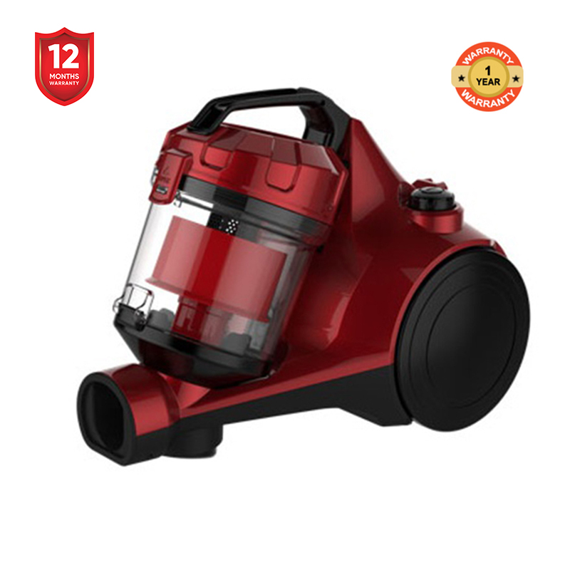 Von Powerful Cyclonic Suction VAVC-16DMR Dry Bagless Vacuum Cleaner 1.6L Silent Motor System for Low Noise Metal Telescopic Tube
