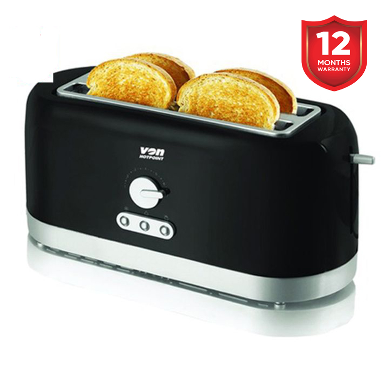 Von Removable crumb tray Anti-jam function VSTP04MVK 4 Slice Toaster  Defrost reheat & cancel buttons