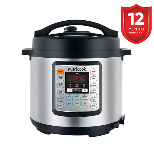 Hotpoint von Stainless steel inner pot Nutricook 9 appliances in 1 NC-SPEK6 Eko Smart Pot Pressure Cooker 11 safety mechanisms Cooks up to 70% faster